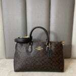 Coach Georgia Satchel Bag In Signature Canvas