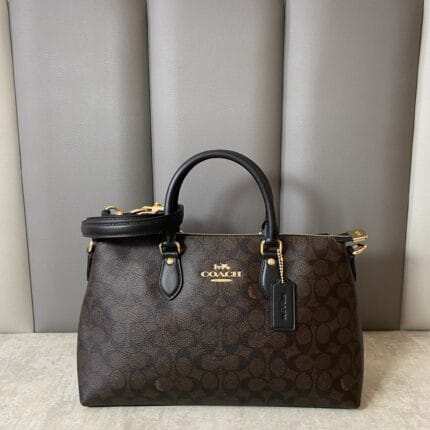 Coach Georgia Satchel Bag In Signature Canvas