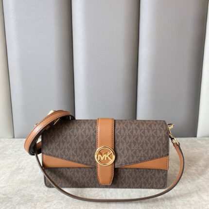 Michael Kors Greenwich Medium Signature Logo Shouder