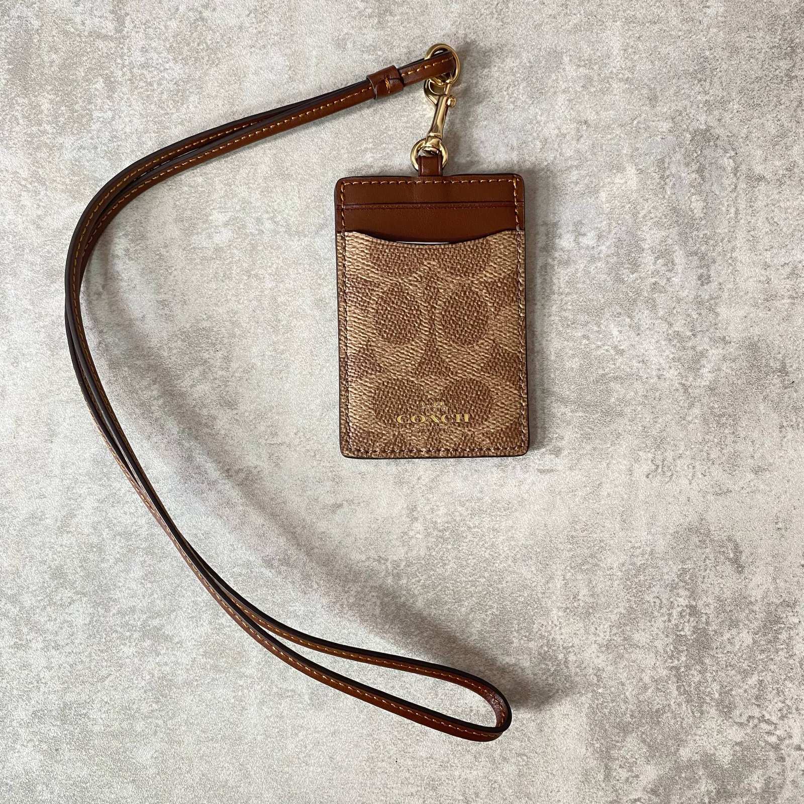 photo_6133971232026726012_w Coach Id Lanyard In Signature Canvas - Image 1