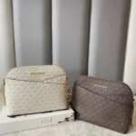Michael Kors Jet Set Travel Medium Logo Dome Crossbody Bag